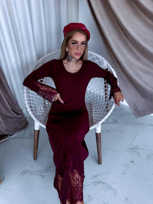 Adīta kleita "EMBER FIRE 552" - BORDO